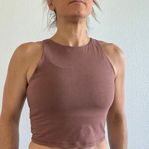 Old Navy Active Crop Top built in bra